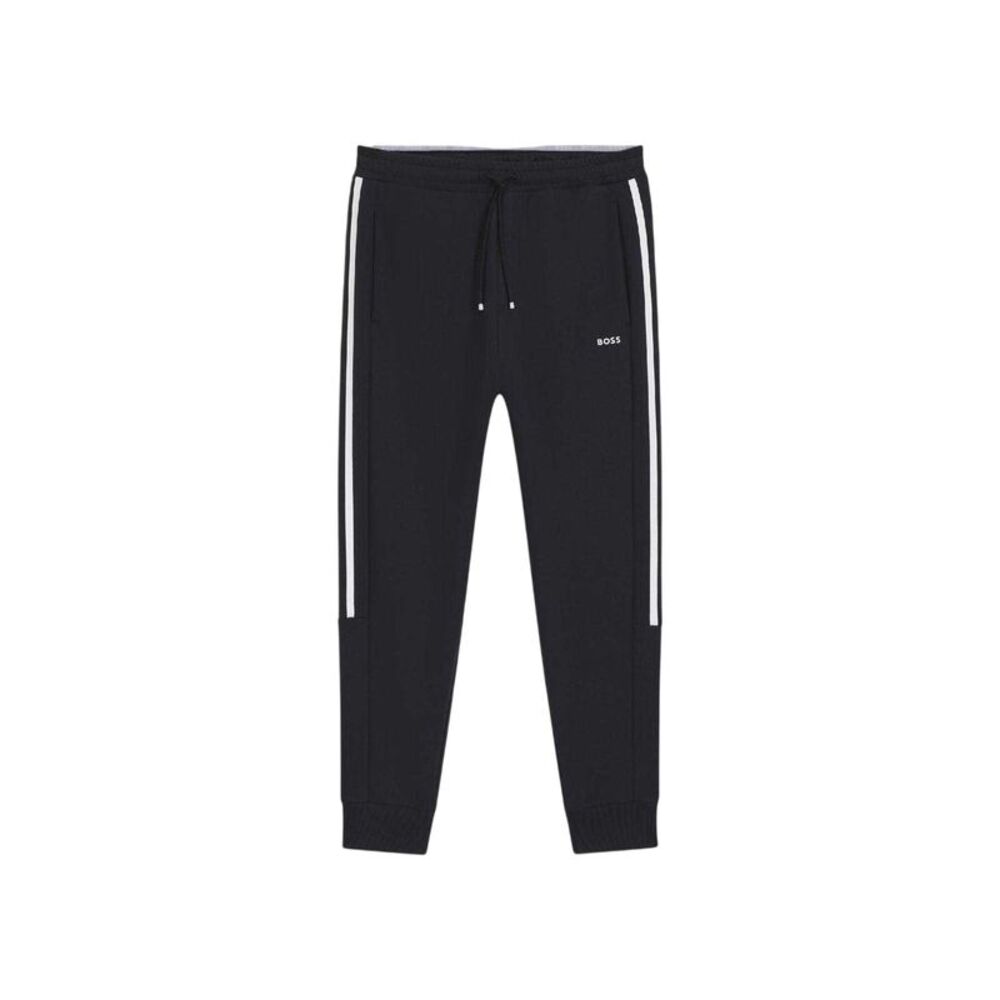 Boss Mens Hadikonos Side Stripe Tapered Joggers / Dark Blue